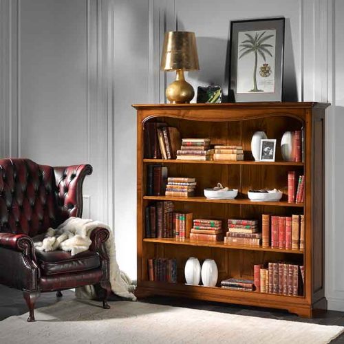 libreria-essenza-ciliegio-con-ripiani-frassino-massiccio-CVA009-prestigemobili (1)