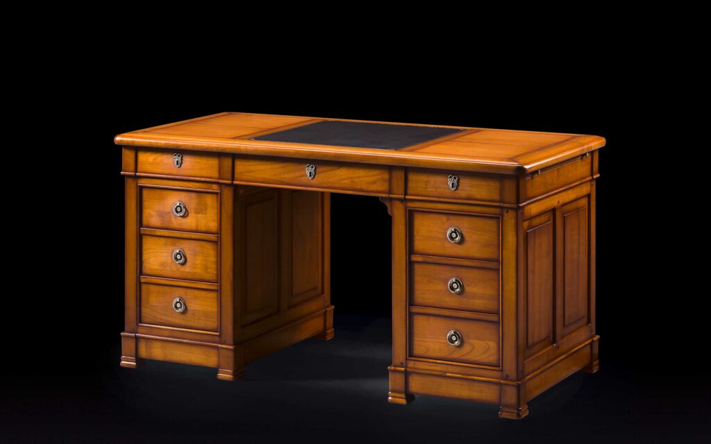 scrivania-essenza-ciliegio-con-piano-riquadrato-CVB023-prestigemobili