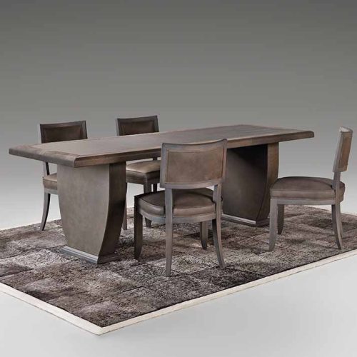 tavolo-essenza-radica-finitura-grigio-parti-in-pelle-sequoia-carbone-CVF088-prestigemobili